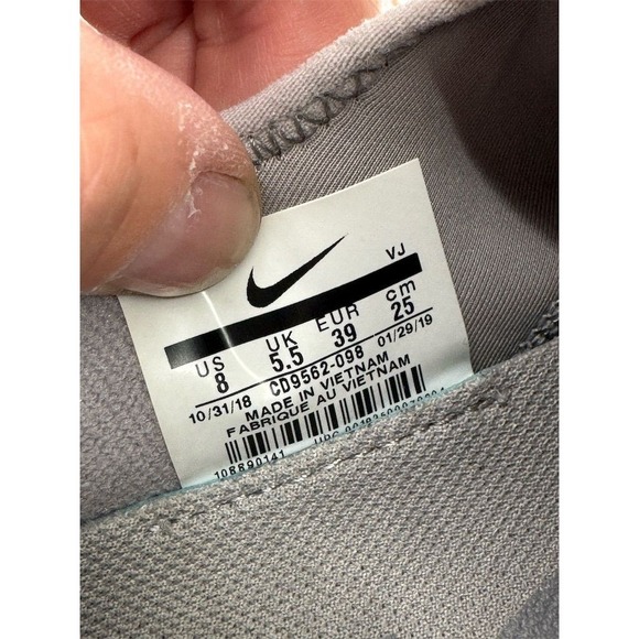 Nike Free TR 8 Premium Women's Running Shoes Gray Silver‎ Rose Size 8 - Picture 7 of 8